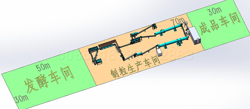 Horse manure granular organic fertilizer production line