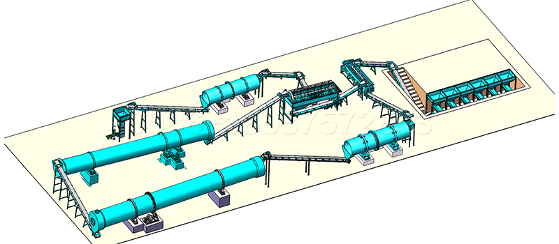 Rotary Drum NPK Fertilizer Granulation Line