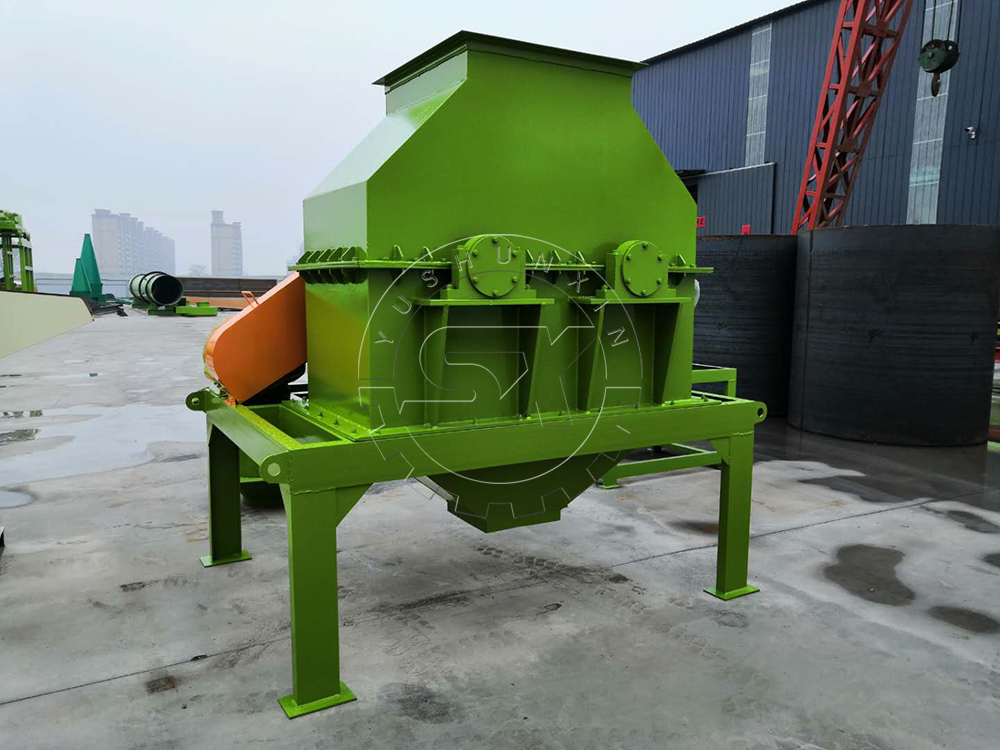 two shafts fertilizer chain crusher